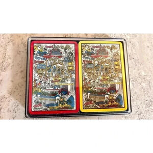 Vintage Standard Deck Playing Cards Las Vegas Casino Strip Double Deck Sealed ne